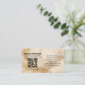 Wasserfarben-QR-Code Minimalist Professional Visitenkarte (Stehend Vorderseite)