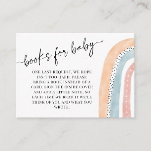 Wasserfarben Rainbow Baby Duschbücher für Baby Begleitkarte