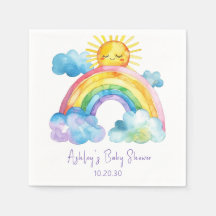 Wasserfarben Rainbow Baby Dusche