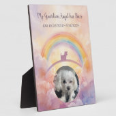 Wasserfarben Rainbow Bridge Memorial Small Dog Fotoplatte (Seite)