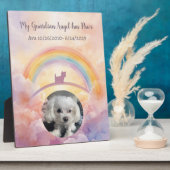 Wasserfarben Rainbow Bridge Memorial Small Dog Fotoplatte (Seite)