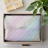 Wasserfarben Rainbow Pastel Streifen Geschenk Gewe Seidenpapier (Geschenk)