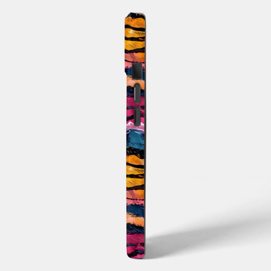 Wasserfarben Rainbow Tiger Streifen Case-Mate iPhone Hülle (Rückseite / Links)