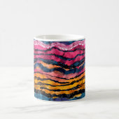 Wasserfarben Rainbow Tiger Streifen Kaffeetasse (Mittel)