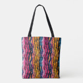Wasserfarben Rainbow Tiger Streifen Tasche (Rückseite)