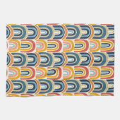 Wasserfarben-Rainbows-Erdtöne Geschirrtuch (Horizontal)