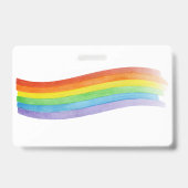 Wasserfarben Regenbogen Ausweis (Rückseite)