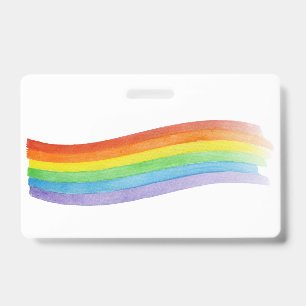 Wasserfarben Regenbogen Ausweis