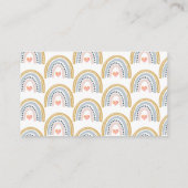 Wasserfarben Regenbogen Blue Baby Dusche Windeln W Begleitkarte (Rückseite)