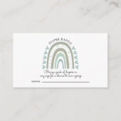 Wasserfarben Regenbogen Blue Baby Dusche Windeln W Begleitkarte (Vorderseite)