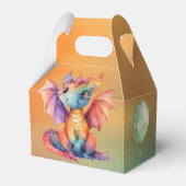 Wasserfarben-Regenbogen-Dragon-Kinderdusche Geschenkschachtel (Rückseite)