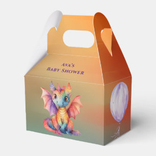 Wasserfarben-Regenbogen-Dragon-Kinderdusche Geschenkschachtel