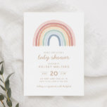 Wasserfarben-Regenbogen-Gender Neutral-Baby-Dusche Einladung<br><div class="desc">Laden Sie Freunde und Familie ein,  die Freude an der Ankunft Ihres Kleinen mit dieser Babydusche-Einladung zu teilen,  die mit Aquarellregenbogen und Goldtypografie ausgestattet ist.</div>