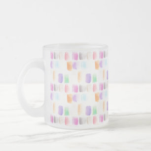 Wasserfarben-Regenbogen-Handbemalte-Streiche-Party Mattglastasse