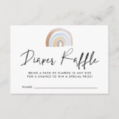 Wasserfarben-Regenbogen-Kinderdusche Windeln-Wicke Begleitkarte (Vorderseite)