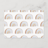 Wasserfarben-Regenbogen-Kinderdusche Windeln-Wicke Begleitkarte (Rückseite)