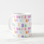 Wasserfarben-Regenbogen Pinselstriche Handgestrich Kaffeetasse (Vorderseite Links)