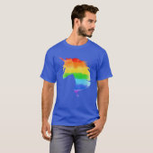 Wasserfarben-Regenbogen-Unicorn T-Shirt (Vorne ganz)