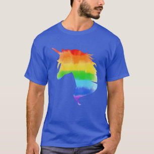 Wasserfarben-Regenbogen-Unicorn T-Shirt