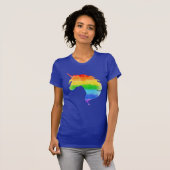 Wasserfarben-Regenbogen-Unicorn T-Shirt (Vorne ganz)