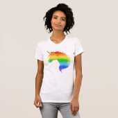 Wasserfarben-Regenbogen-Unicorn T-Shirt (Vorne ganz)