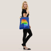 Wasserfarben-Regenbogen-Unicorn Tasche (Am Model)