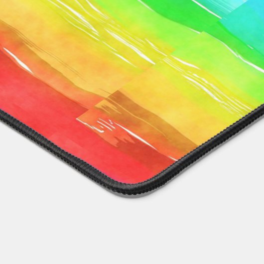 Wasserfarben Regenbogenstreifen Design Schreibtisc Schreibtischunterlage (Ecke)