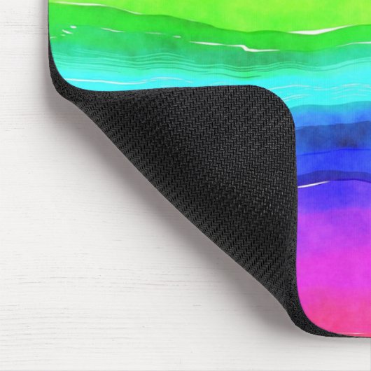 Wasserfarben Regenbogenstreifen Designmousepad Mousepad (Ecke)