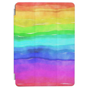 Wasserfarben Regenbogenstreifen iPad Air Hülle