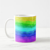 Wasserfarben Regenbogenstreifen Kaffeetasse (Links)