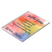 Wasserfarben-Reiki-Principles-Notebook Notizblock (Linke Seite)