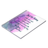 Wasserfarben-Reiki-Principles-Notebook Notizblock (Linke Seite)