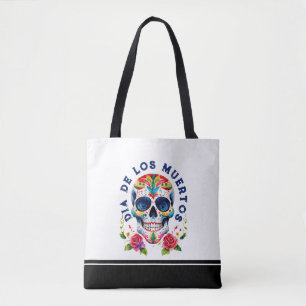 Wasserfarben Retro-Zuckerschädel Tasche