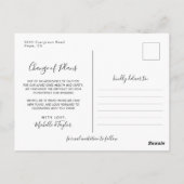 Wasserfarben-Rolle mit Aufgehängter Postkarte (Rückseite)