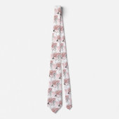 Wasserfarben-Rose Hydrangeas Neck Tie Krawatte (Vorderseite)