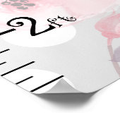 Wasserfarben Rose Wachstumsdiagramm Behalten auf 8 Poster (Ecke)