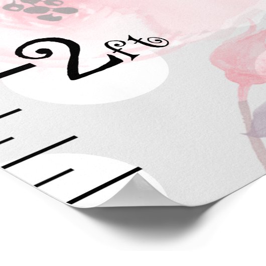 Wasserfarben Rose Wachstumsdiagramm Behalten auf 8 Poster (Ecke)