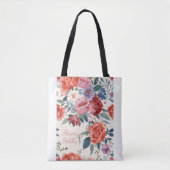 Wasserfarben-Rosen-Tasche  Tasche (Vorderseite)