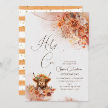 Wasserfarben-Rost-Hochland-Kuh verwandelt sich in