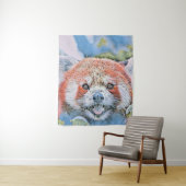 Wasserfarben - Roter Panda Wandteppich (Beispiel)