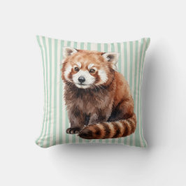 Wasserfarben-Rotpanda-Kissen Kissen
