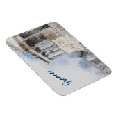 Wasserfarben Ruinen antiker Gebiete in Athen, Grie Magnet (Rechte Seite)