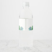 Wasserfarben-Saccharose Wasserflaschenetikett (Rückseite)