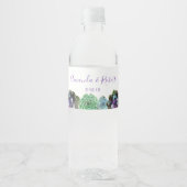 Wasserfarben-Saccharose Wasserflaschenetikett (Vorderseite)