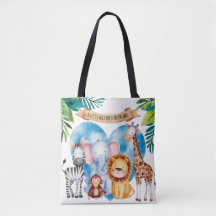 Wasserfarben Safari Tiere Kinderdusche