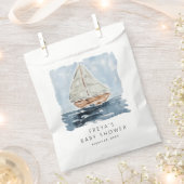 Wasserfarben Sailboat Babydusche nach Maß Geschenktütchen (Ausgeschnitten)