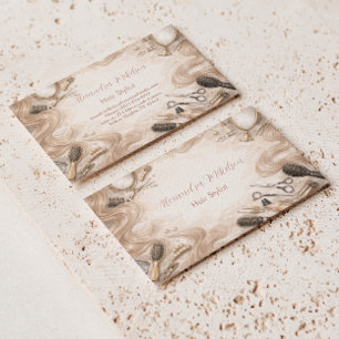 Wasserfarben-Salon-Schönheitsbranding Visitenkarte