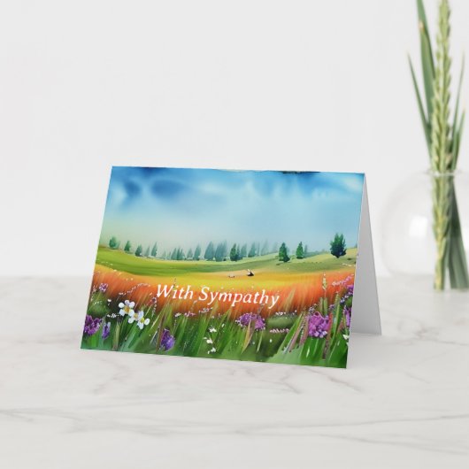 Wasserfarben-Schattenkarte für individuell anpassb Karte (Vorderseite)