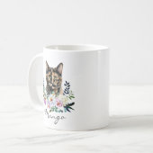 Wasserfarben-Schildpattkatze Kaffeetasse (Vorderseite Links)