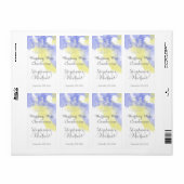 Wasserfarben-Schmetterling-Periwinkle-Hochzeitswei (Vorne)